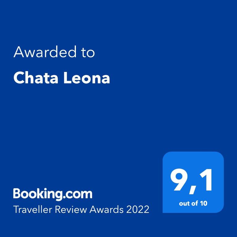 Certifikát, ocenenie alebo iný dokument vystavený v ubytovaní Chata Leona