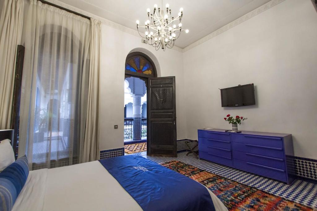 Postel nebo postele na pokoji v ubytování Riad Braya