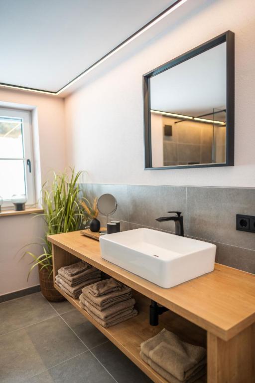 Koupelna v ubytování Apartment Schichlreit
