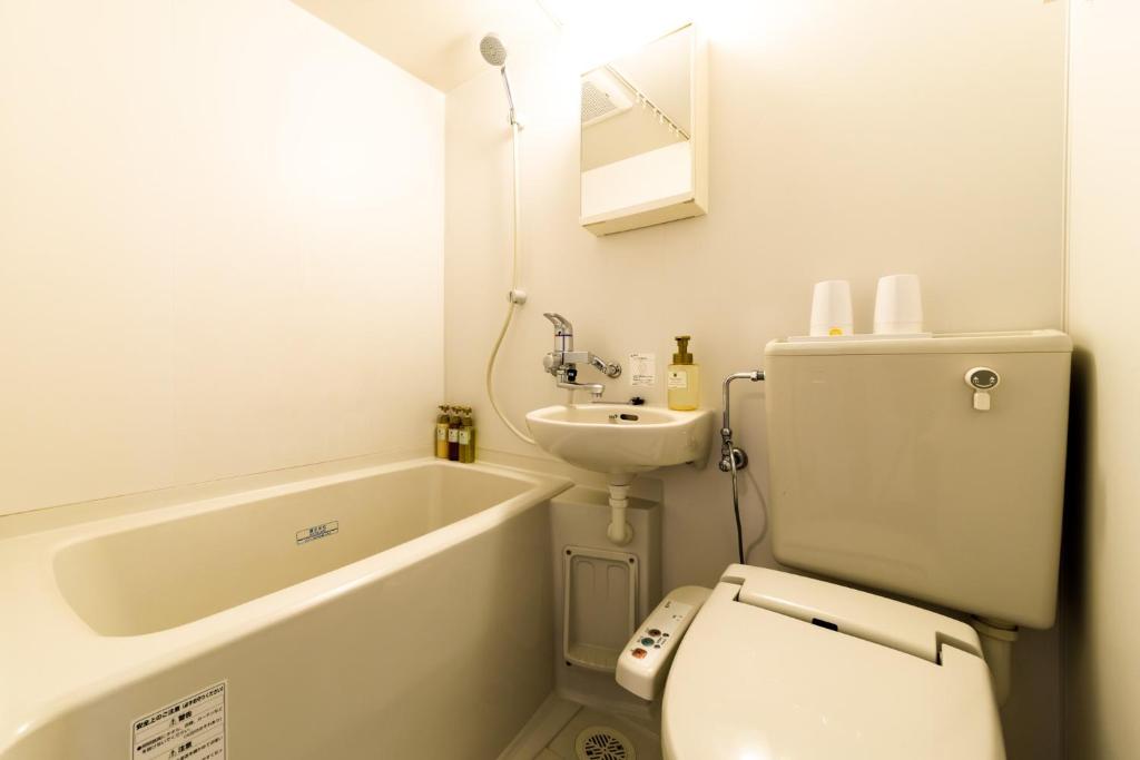 Koupelna v ubytování Hotel Fosse Himeji
