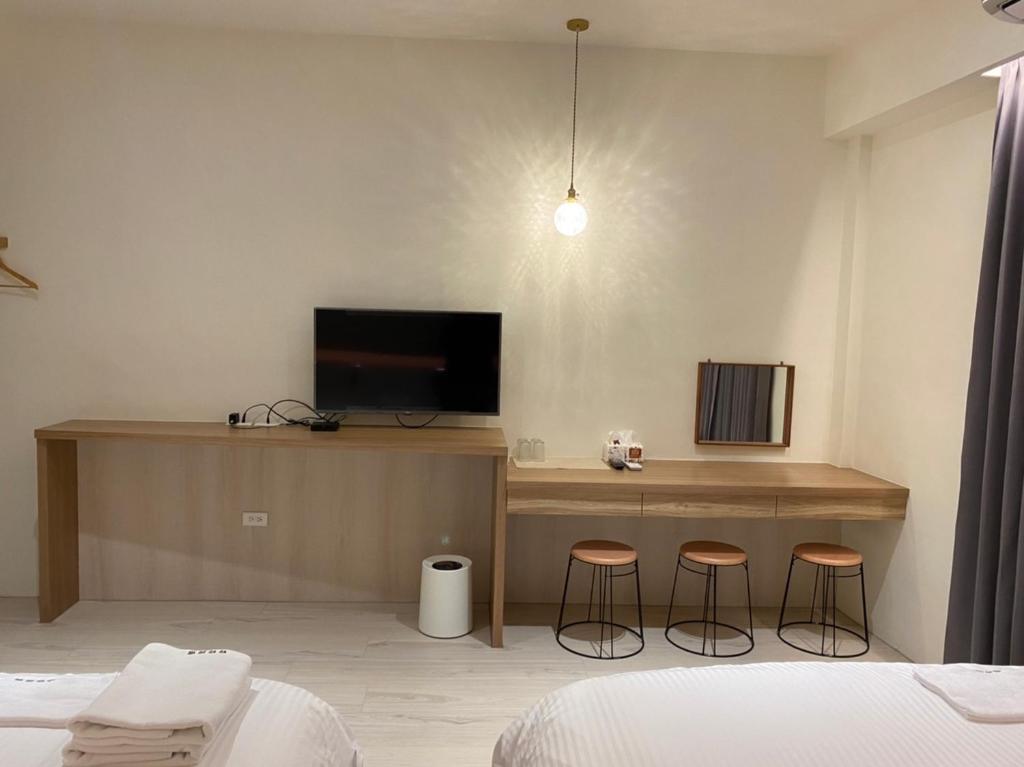 TV a/nebo společenská místnost v ubytování An An Homestay