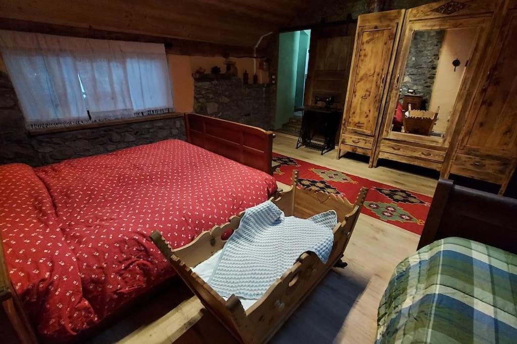 Postel nebo postele na pokoji v ubytování Lo solan