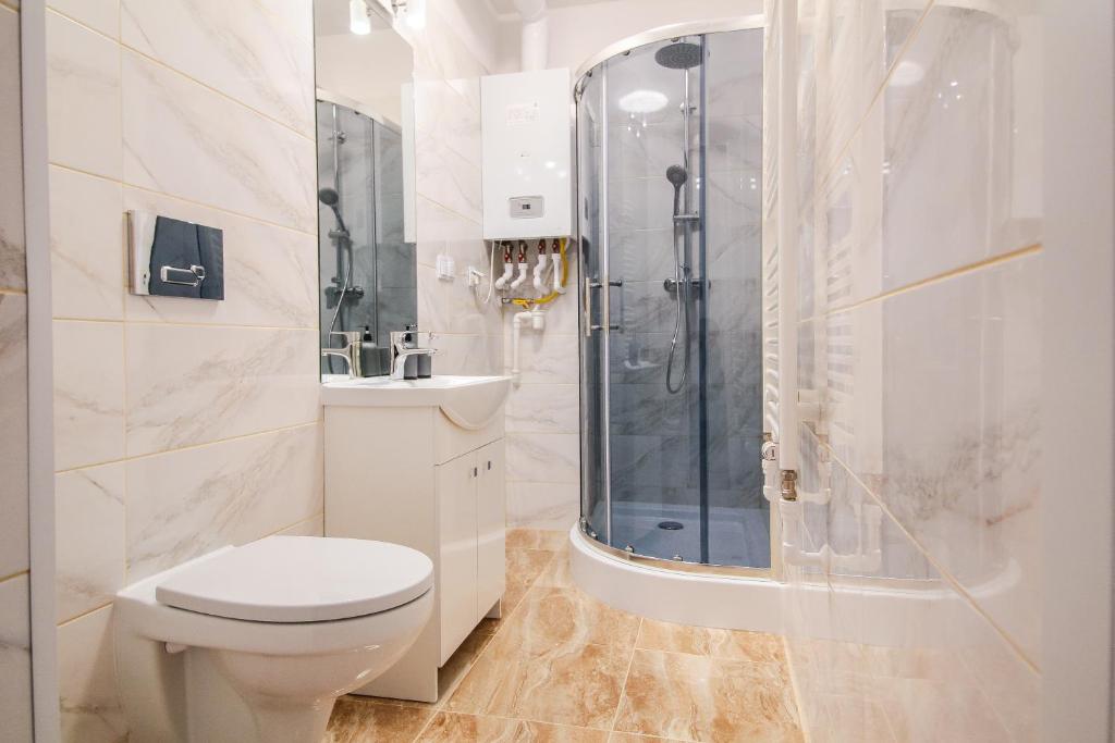 Kúpeľňa v ubytovaní Apartament City Center Standard 6