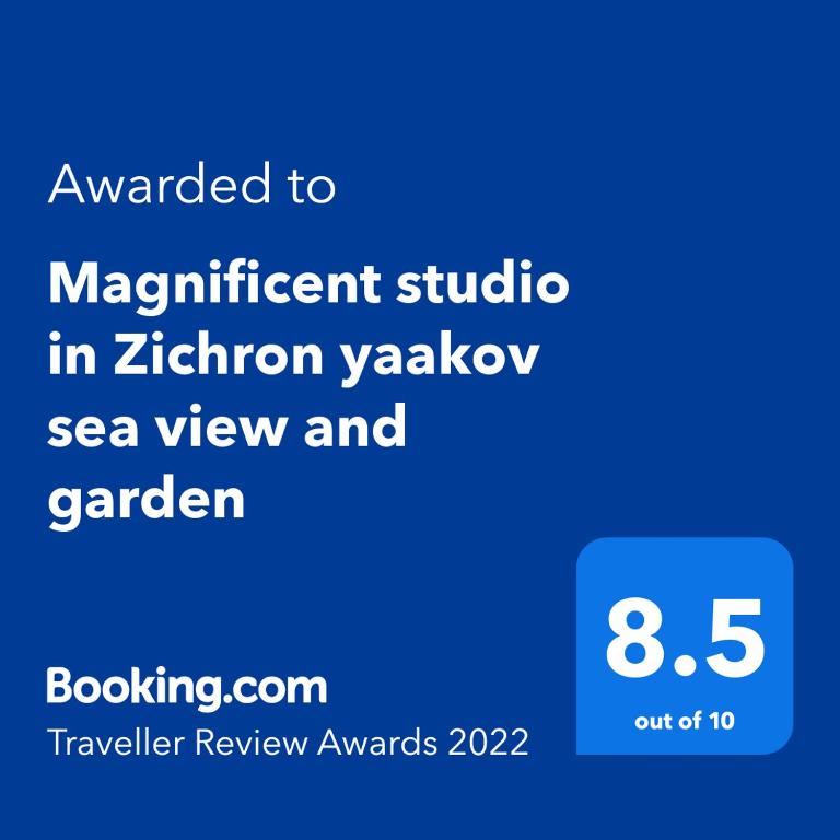 Fotografie z fotogalerie ubytování Magnificent studio in Zichron yaakov sea view and garden v destinaci Zichron Ja'akov