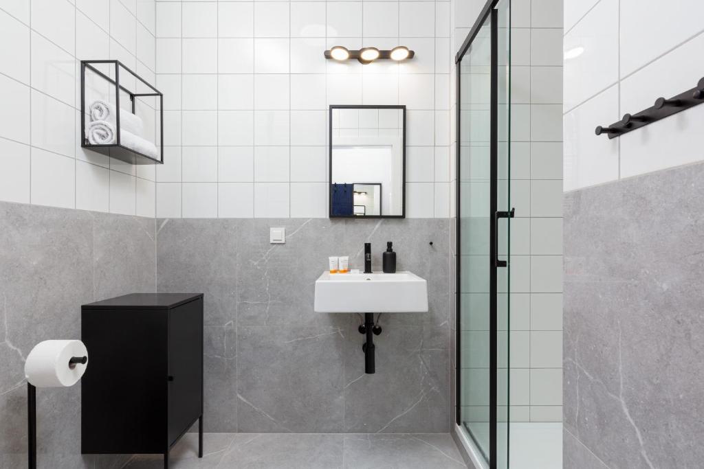 Kúpeľňa v ubytovaní Artistic Żoliborz Apartments by Noclegi Renters