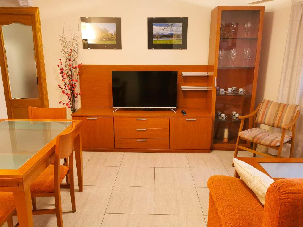TV a/nebo společenská místnost v ubytování Centro cerca playa