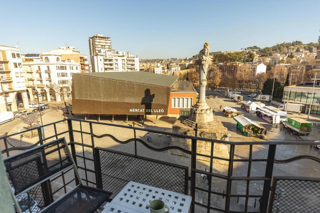Nespecifikovaný výhled na destinaci Girona nebo výhled na město při pohledu z apartmánu