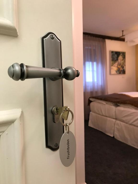 Postel nebo postele na pokoji v ubytování Altes Amtshaus, 3-Sterne Hotel Garni Superior
