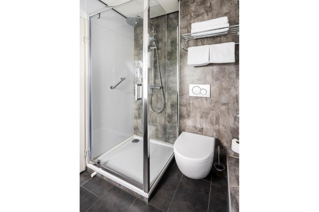 Koupelna v ubytování Hotel Hulst