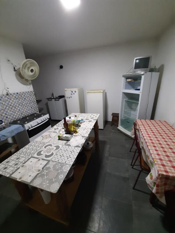 Kuchyň nebo kuchyňský kout v ubytování Hostel Tabapiri