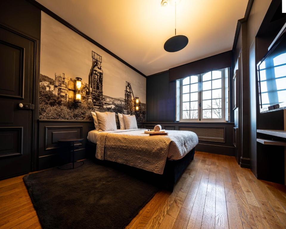 Postel nebo postele na pokoji v ubytování Hotel Ô Château
