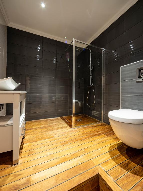 Koupelna v ubytování Hotel Ô Château