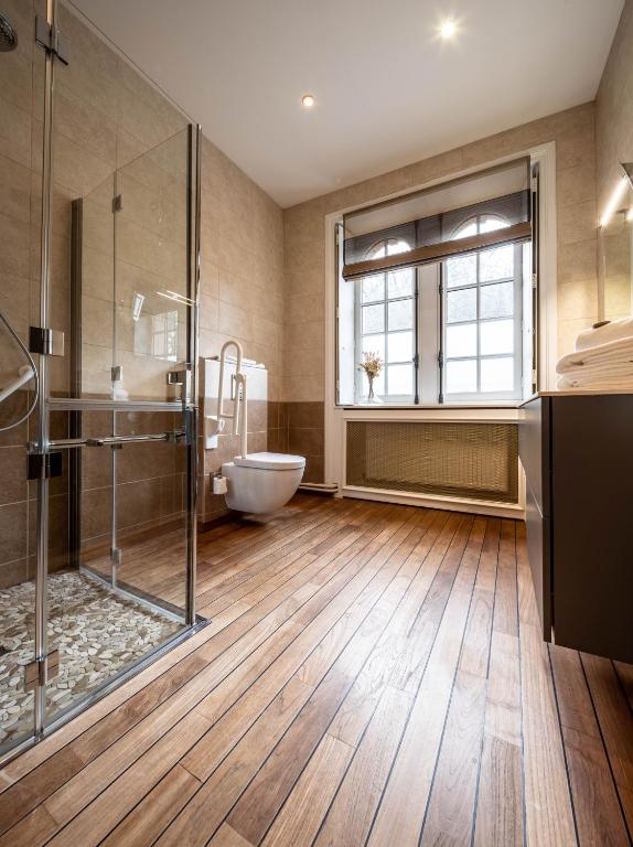Koupelna v ubytování Hotel Ô Château