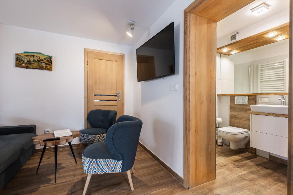 Kúpeľňa v ubytovaní Apartamenty Na Wilcznik Zakopane