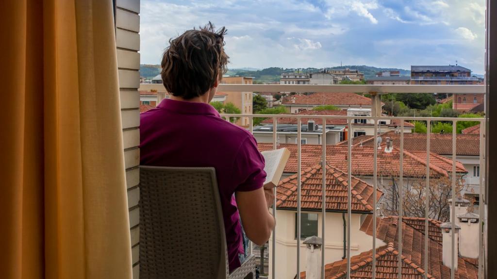 Balkón nebo terasa v ubytování Hotel President's