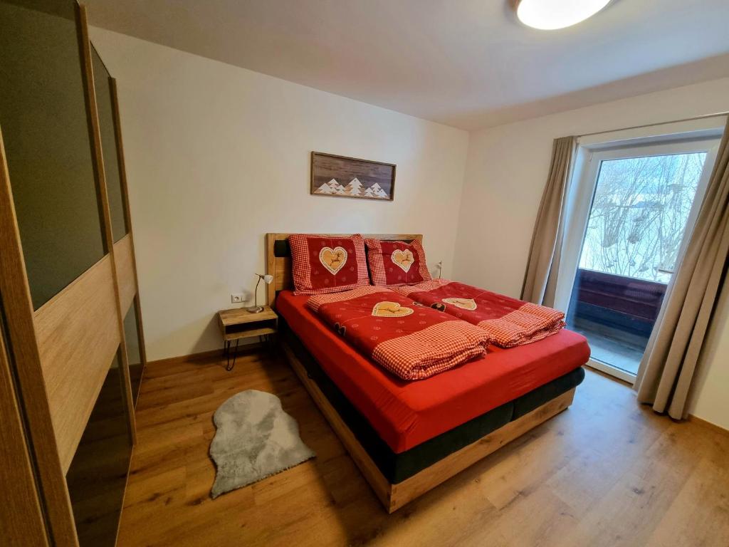 Łóżko lub łóżka w pokoju w obiekcie Ferienwohnung Kurz