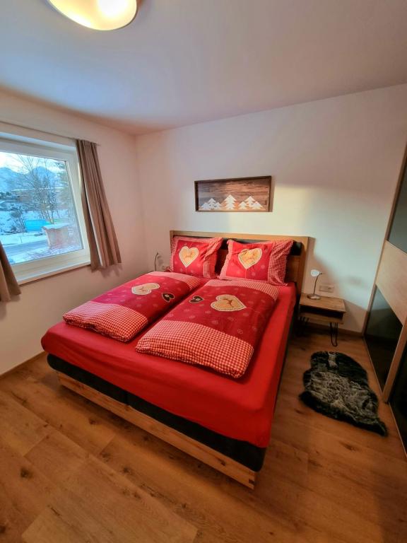 Łóżko lub łóżka w pokoju w obiekcie Ferienwohnung Kurz