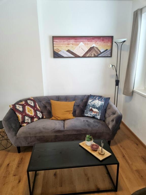 Część wypoczynkowa w obiekcie Ferienwohnung Kurz