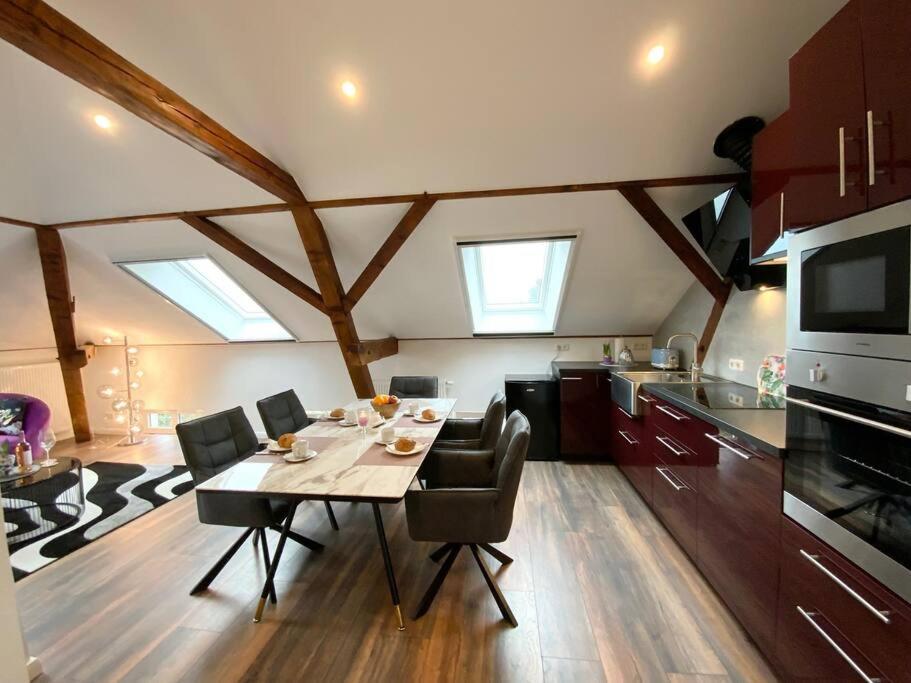 Kuchyň nebo kuchyňský kout v ubytování Ferienwohnung Loft 2