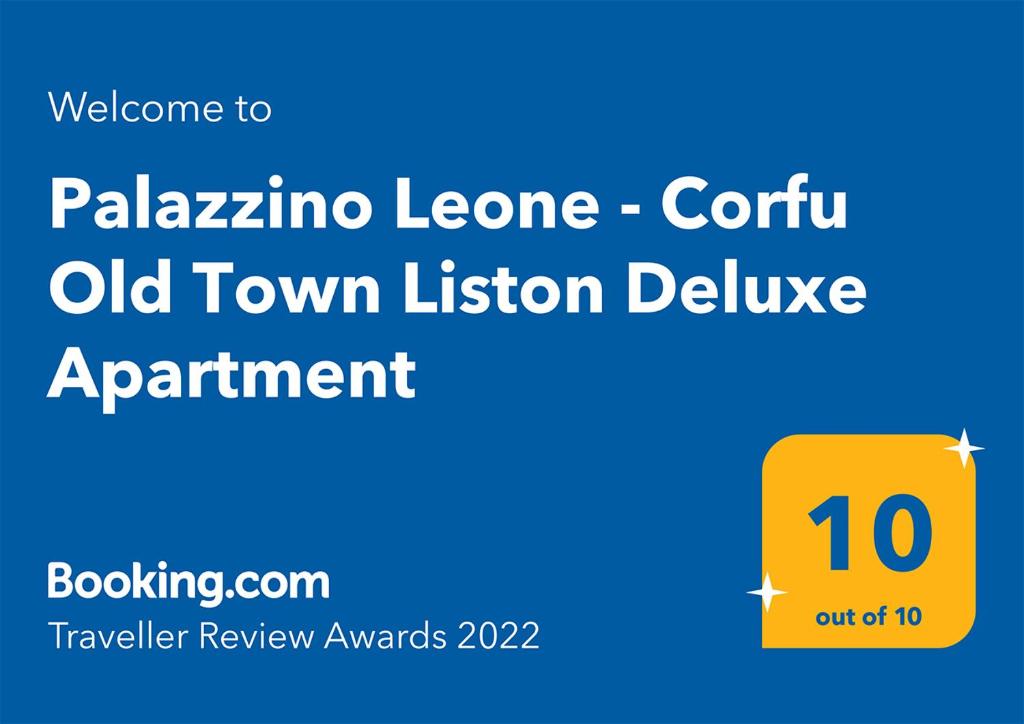 Certyfikat, podpis lub inny dokument wystawiony w obiekcie Palazzino Leone - Corfu Old Town Liston Deluxe Apartment
