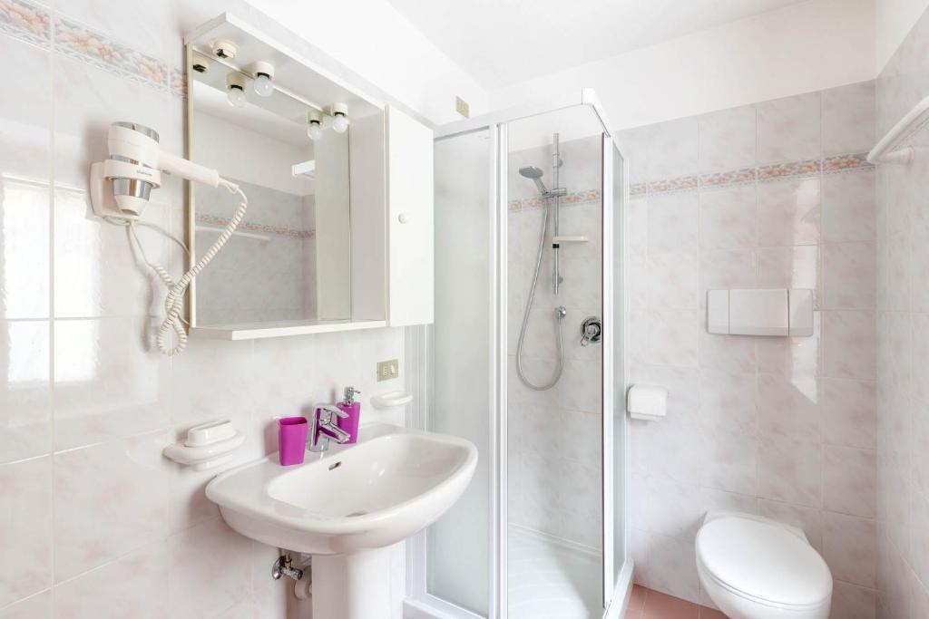 Koupelna v ubytování B&B Cicolini
