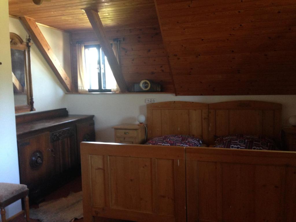Postel nebo postele na pokoji v ubytování Yveta - Depandance Horské Zátiší