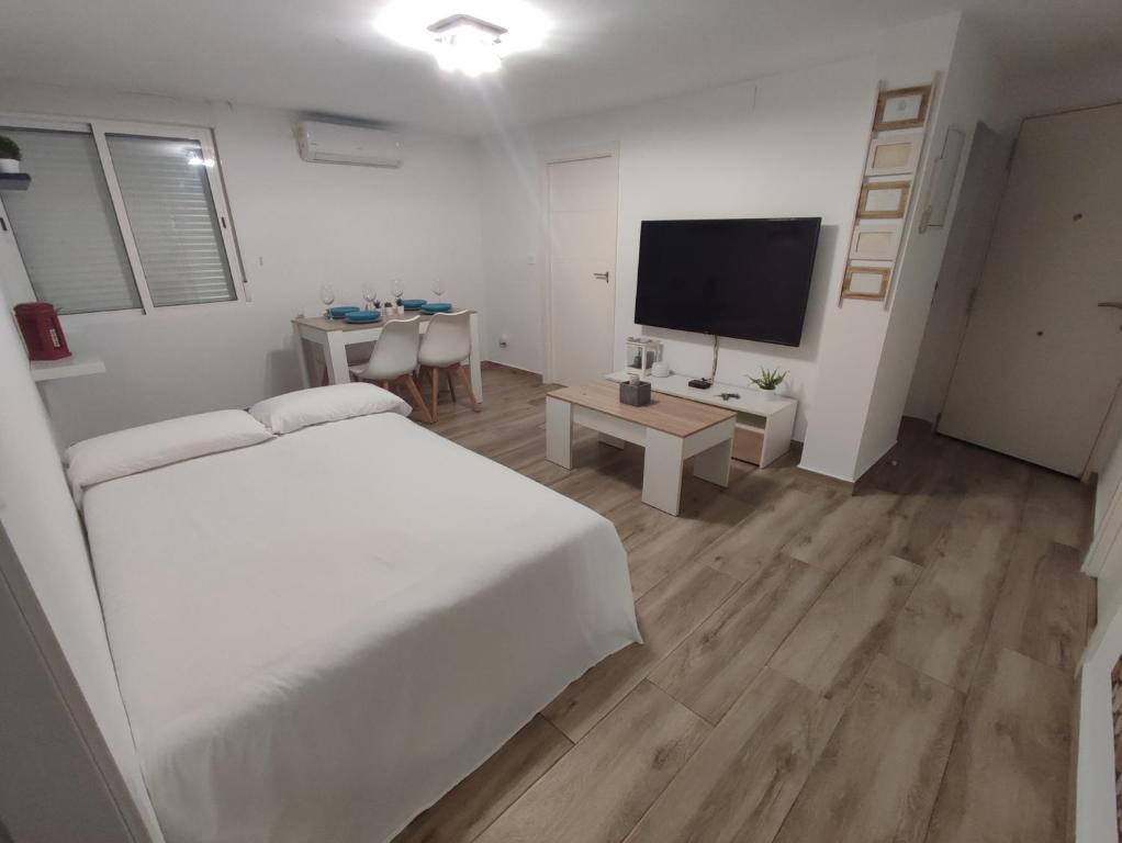 Televízia a/alebo spoločenská miestnosť v ubytovaní La Vida es Bella Córdoba