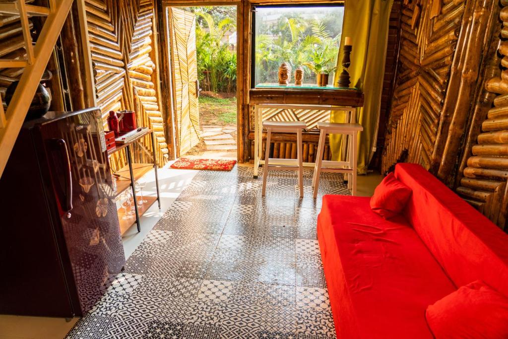 Posezení v ubytování Vagatorian - Stylish Luxury Designer Cottages