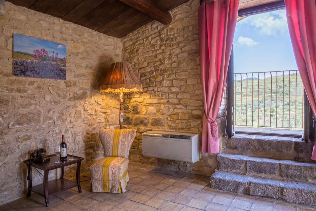 Posezení v ubytování Masseria Fortificata Lo Zafferaneto