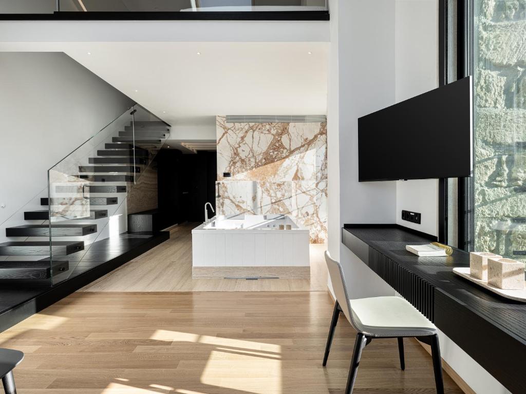 Posezení v ubytování The Tanneries Hotel & Spa - a Member of Design Hotels