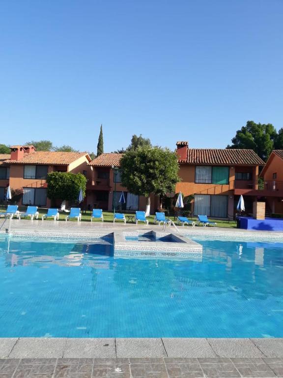 Bazén v ubytování Hotel La Rinconada Tequisquiapan nebo v jeho okolí