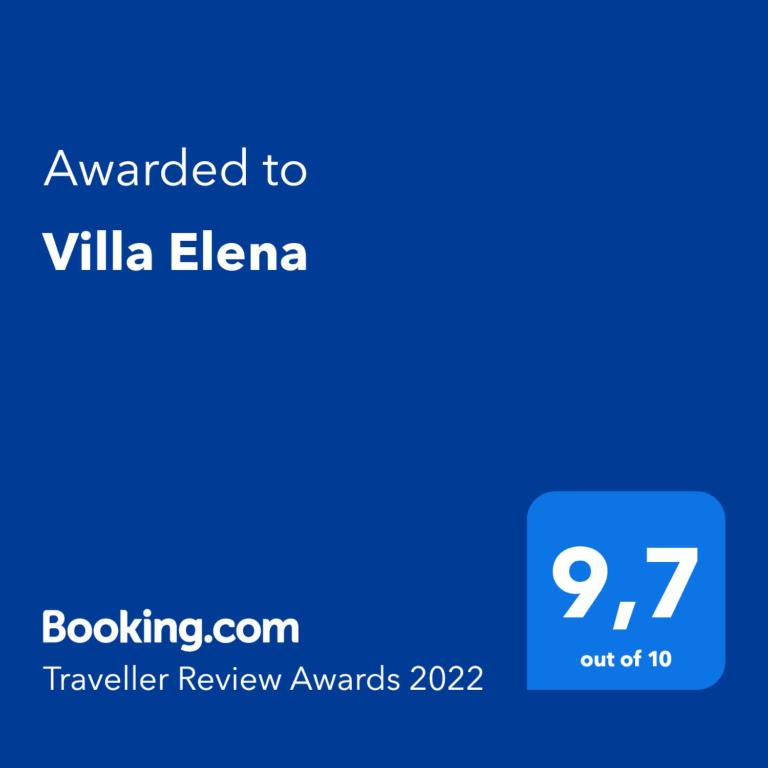 Certifikát, hodnocení, plakát nebo jiný dokument vystavený v ubytování Villa Elena by Mauter Villas
