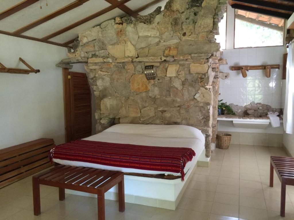 Postel nebo postele na pokoji v ubytování Finca Vallescondido