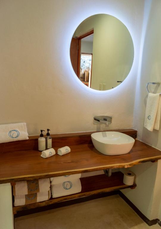 Koupelna v ubytování Hotel Circulo Bacalar