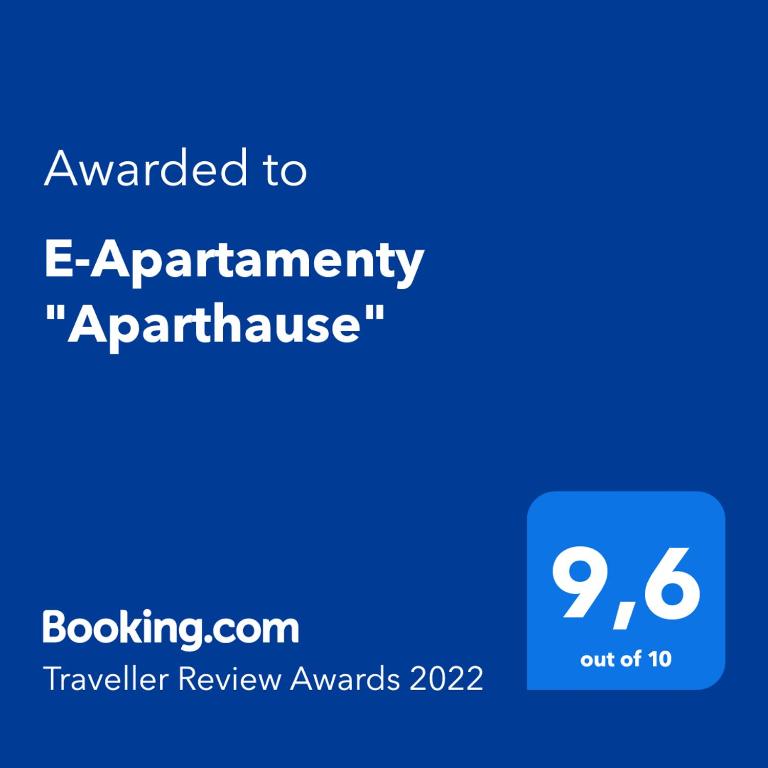 Certifikát, ocenenie alebo iný dokument vystavený v ubytovaní Willa "Aparthause" E-Apartamenty