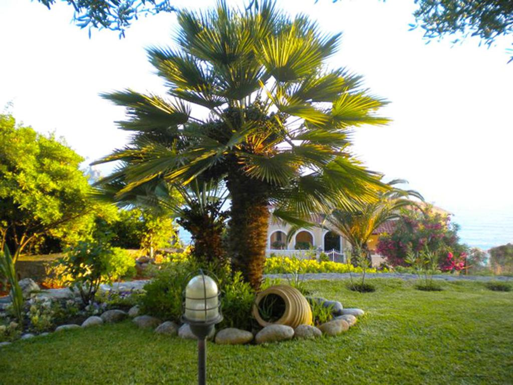 Ogród w obiekcie Natalia Apartment B with panoramic sea views of Agios Gordios bay