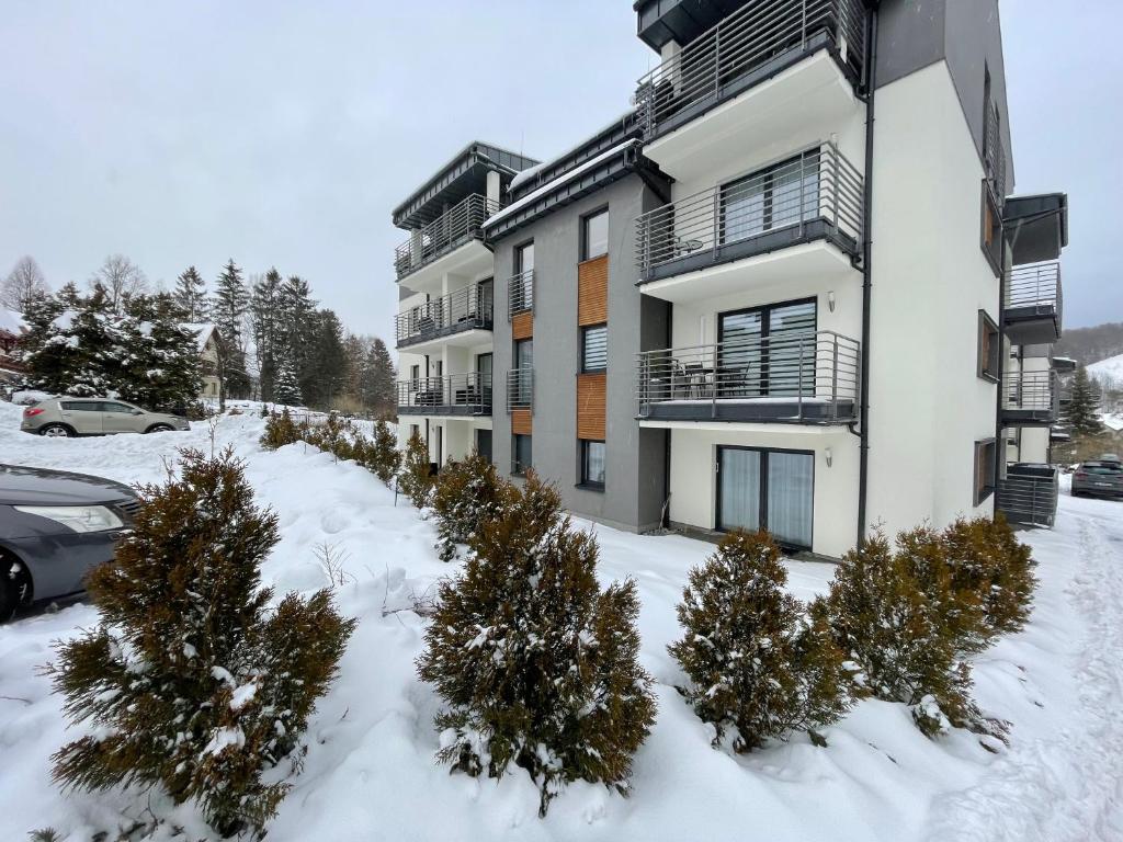 Apartament na Spokojnej v zimě