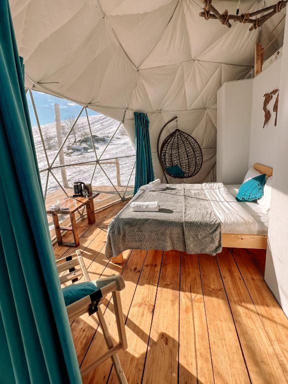 Postel nebo postele na pokoji v ubytování Glamping Park