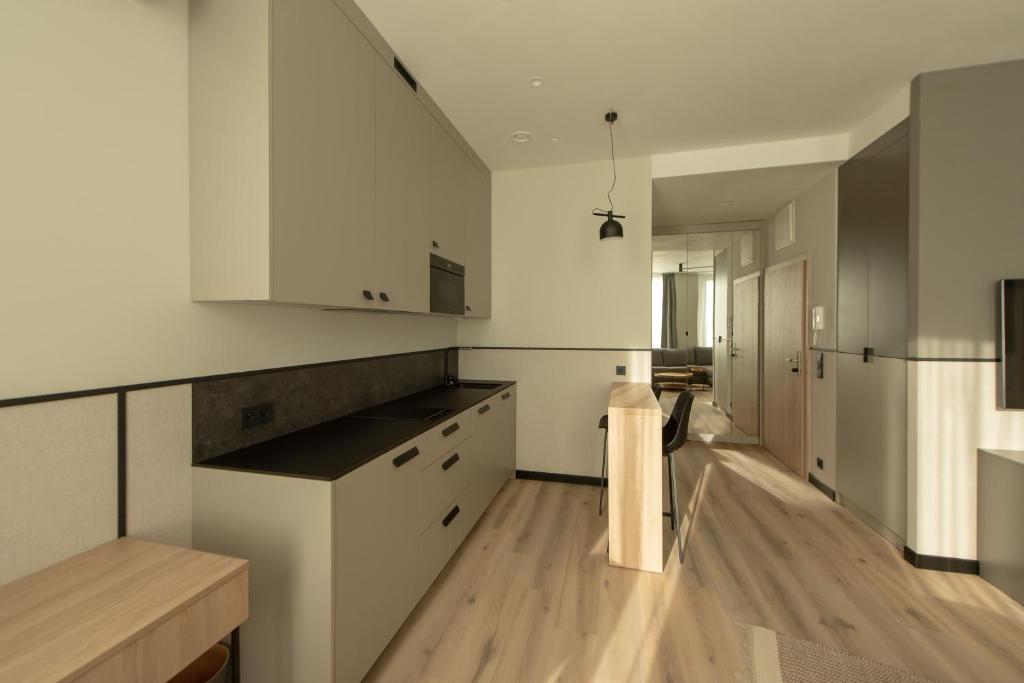 Kuchyňa alebo kuchynka v ubytovaní Sarnia Point Apartamenty Prestige