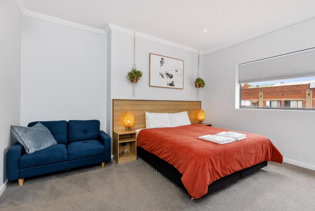Postel nebo postele na pokoji v ubytování Civic Apartments