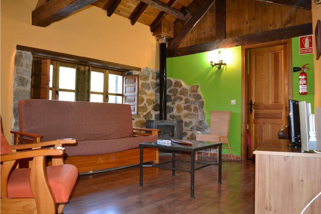 A seating area at Pedrazales Rural