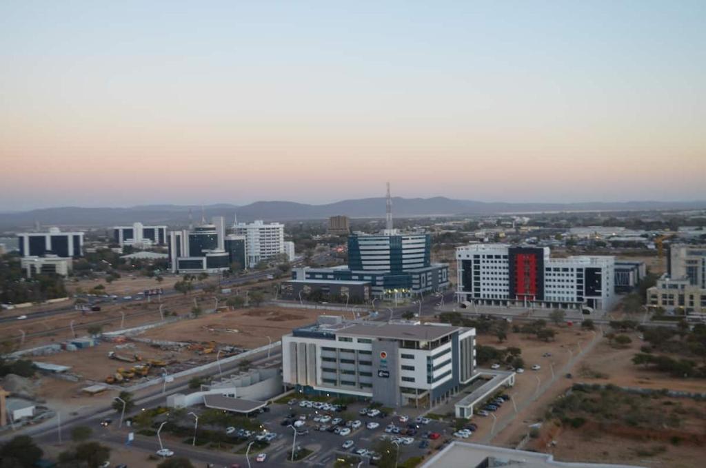 Vista general de Gaborone o vista desde el departamento