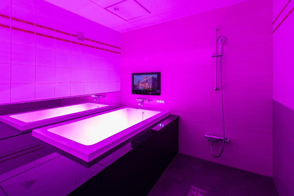 Koupelna v ubytování HOTEL 粋