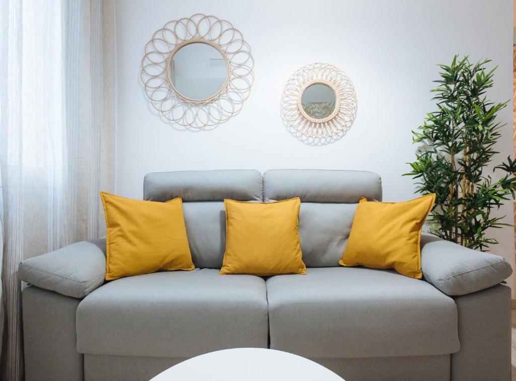 Posezení v ubytování Siete Revueltas Suite Apartment