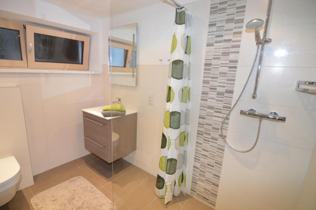 Koupelna v ubytování Ferienappartement Wachter