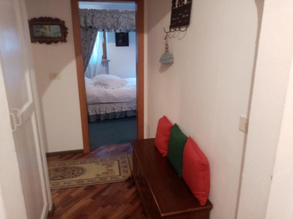 Postel nebo postele na pokoji v ubytování Siusi Sciliar Apartment