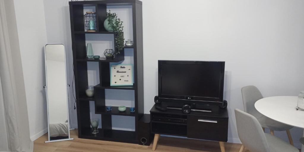 TV a/nebo společenská místnost v ubytování Studio 115 4 étoiles