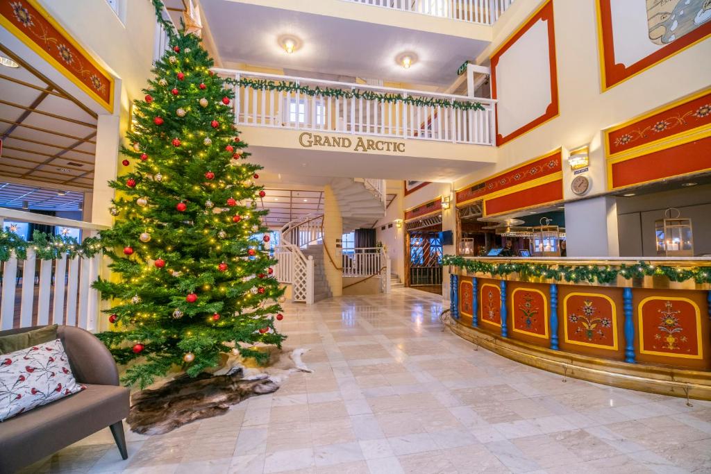 Vstupní hala nebo recepce v ubytování Grand Arctic Resort