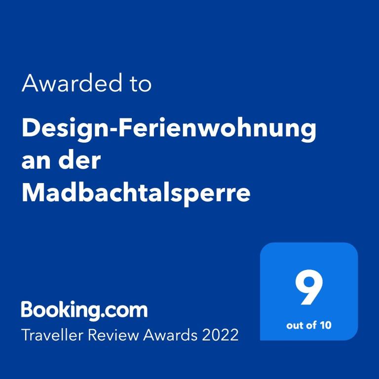 Design-Ferienwohnung an der Madbachtalsperre - Apartamento De Una Habitación