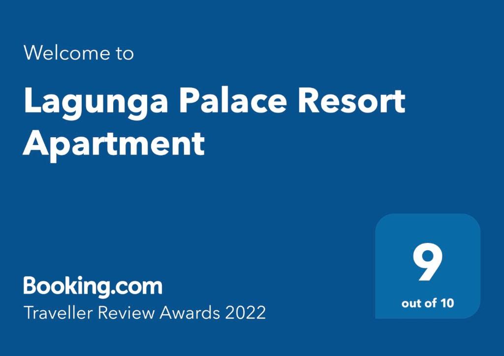 Certifikát, hodnocení, plakát nebo jiný dokument vystavený v ubytování Laguna Palace Resort Apartment